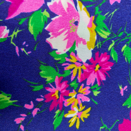 Ткань для платья, маломнущаяся, цветочный орнамент, 112х250см. СССР.. Картинка 4